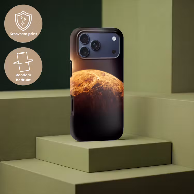 Telefoonhoesje Toughcase - Planeet - Ruimte - Oranje — 7