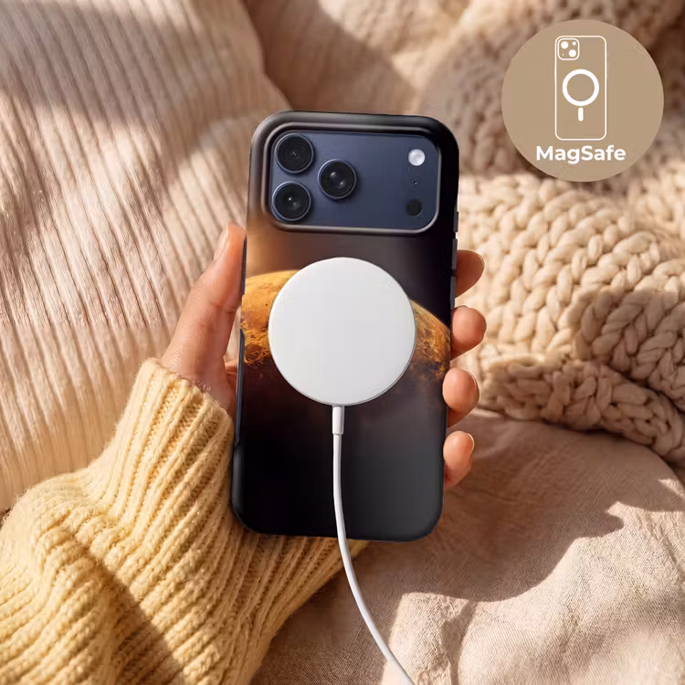 Telefoonhoesje Toughcase - Planeet - Ruimte - Oranje — 8
