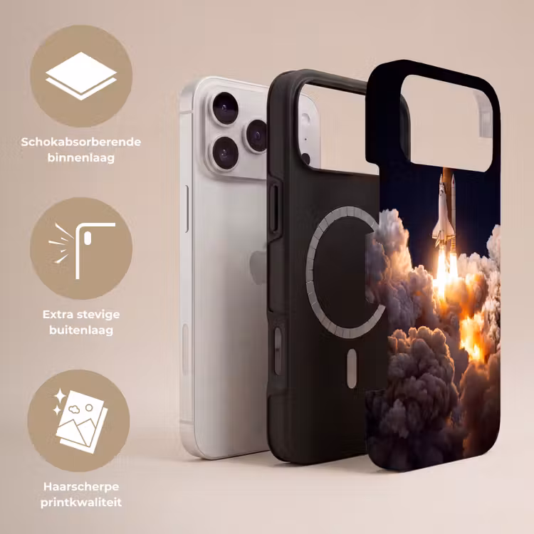 Telefoonhoesje Toughcase - Ruimtevaartuig - Lancering - Sterren — 3