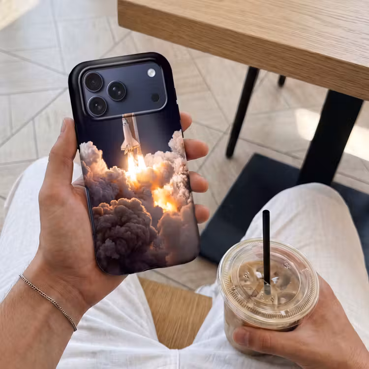 Telefoonhoesje Toughcase - Ruimtevaartuig - Lancering - Sterren — 4