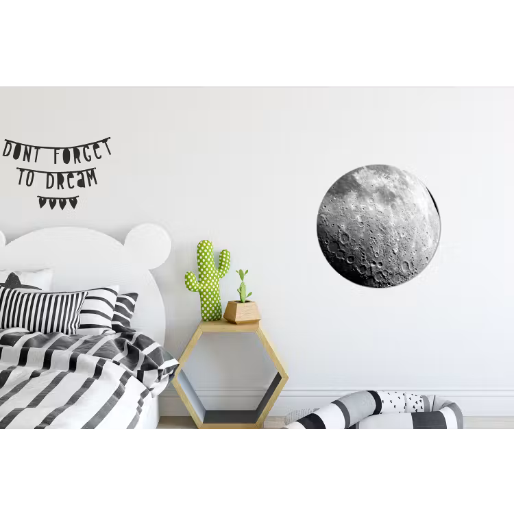 Wandcirkel - Aluminium - Maan - Kraters - Ruimte — 5