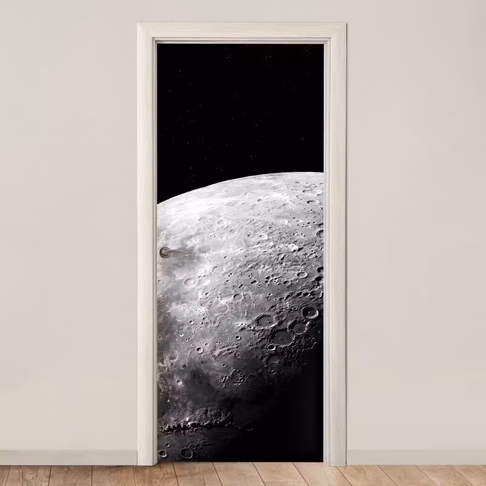 Deursticker - Maan - Kraters - Ruimte — 1