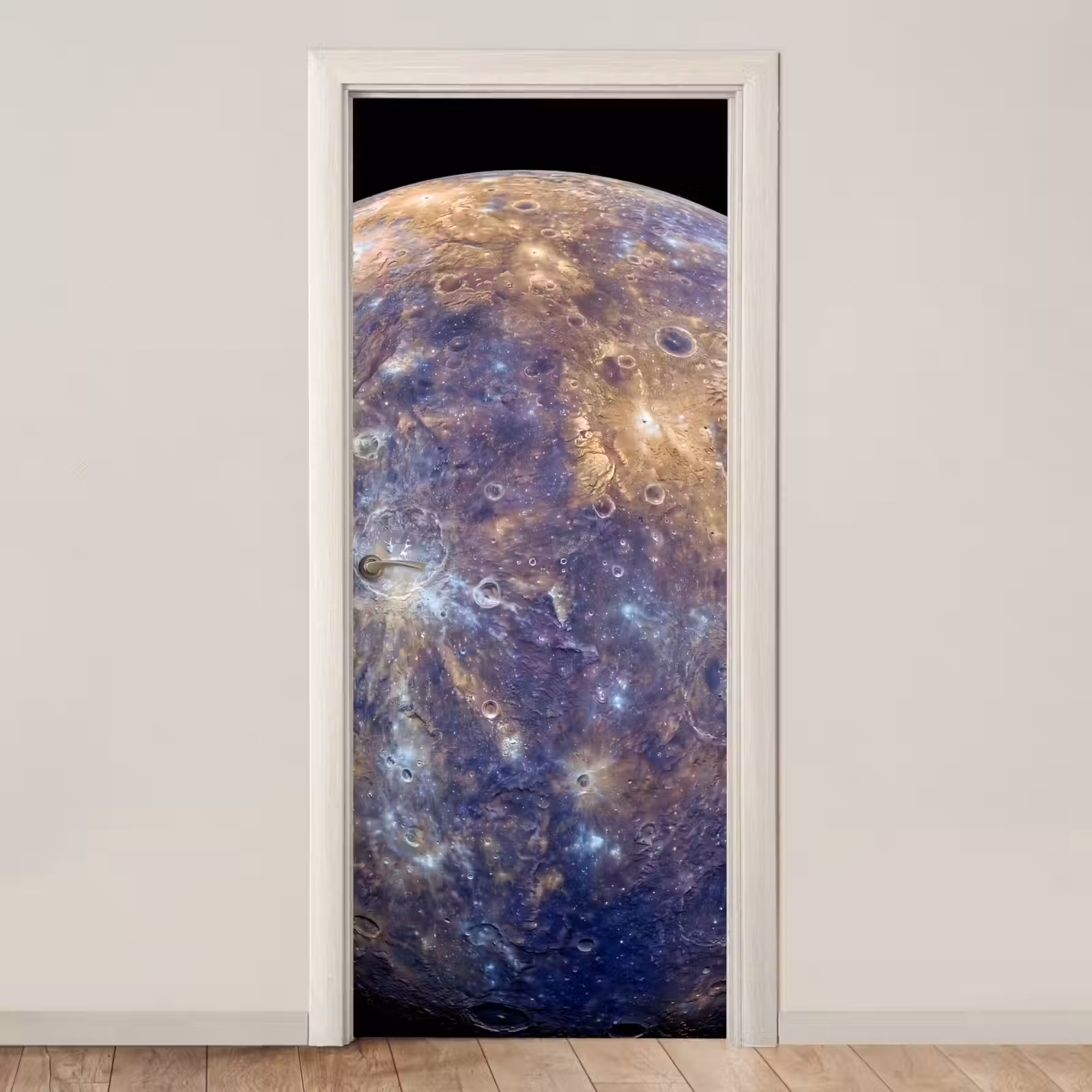 Deursticker - Planeet - Kraters - Ruimte — 1