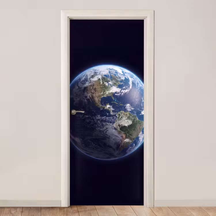 Deursticker - Aarde - Ruimte - Kosmos — 1