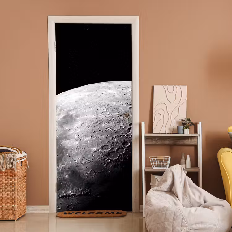 Deursticker - Maan - Kraters - Ruimte — 2