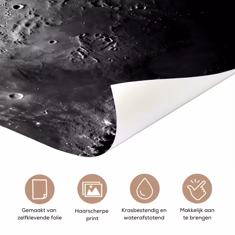 Deursticker - Maan - Kraters - Ruimte — 3