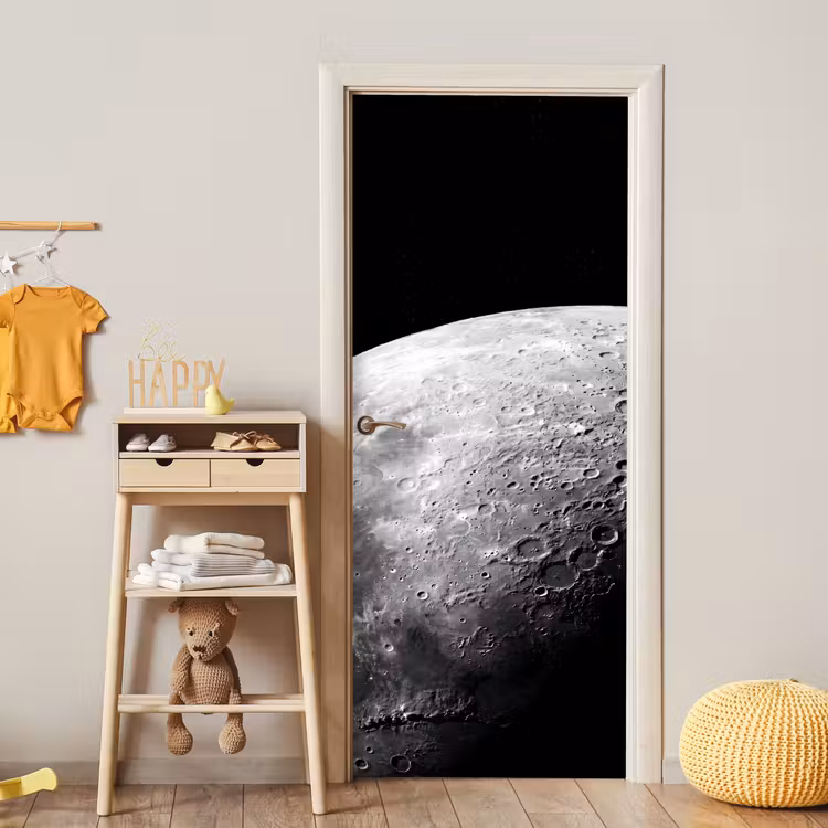 Deursticker - Maan - Kraters - Ruimte — 6