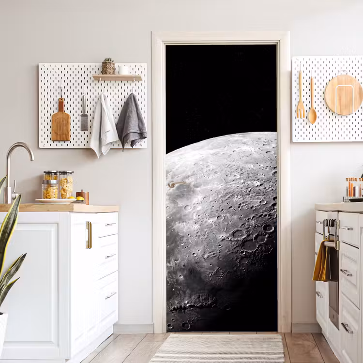 Deursticker - Maan - Kraters - Ruimte — 7