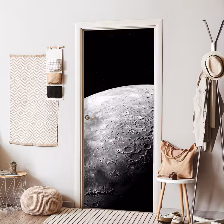 Deursticker - Maan - Kraters - Ruimte — 8