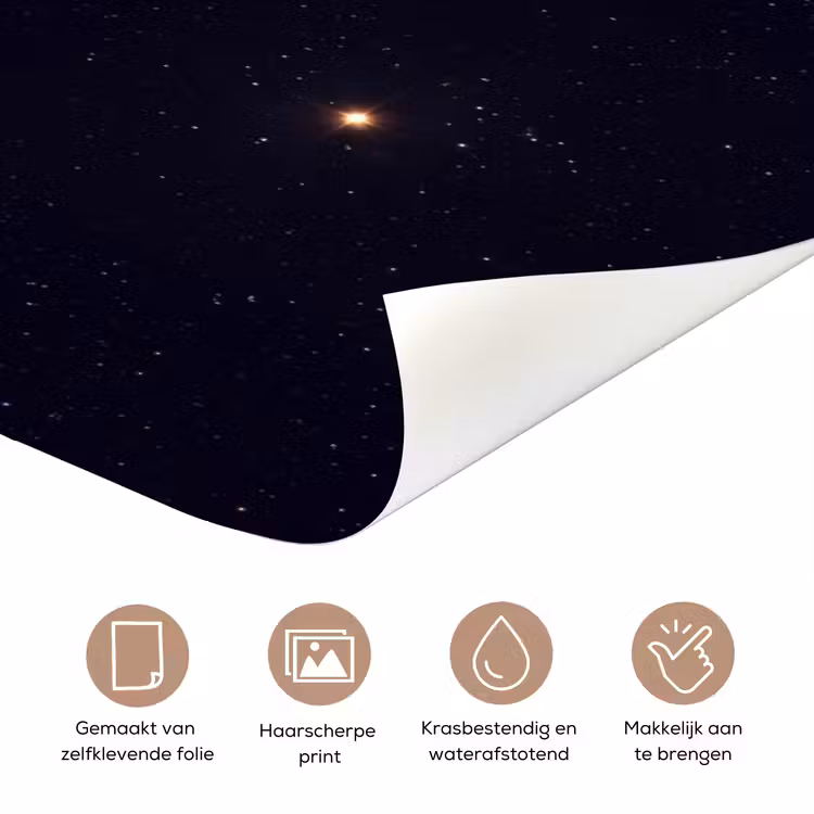 Deursticker - Maan - Sterren - Ruimte — 3