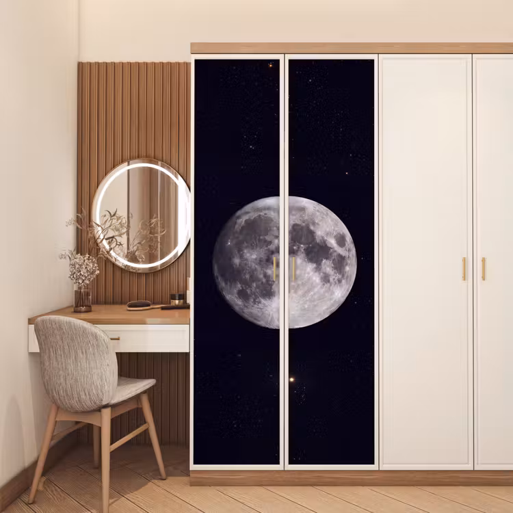 Deursticker - Maan - Sterren - Ruimte — 5