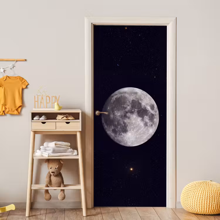 Deursticker - Maan - Sterren - Ruimte — 6