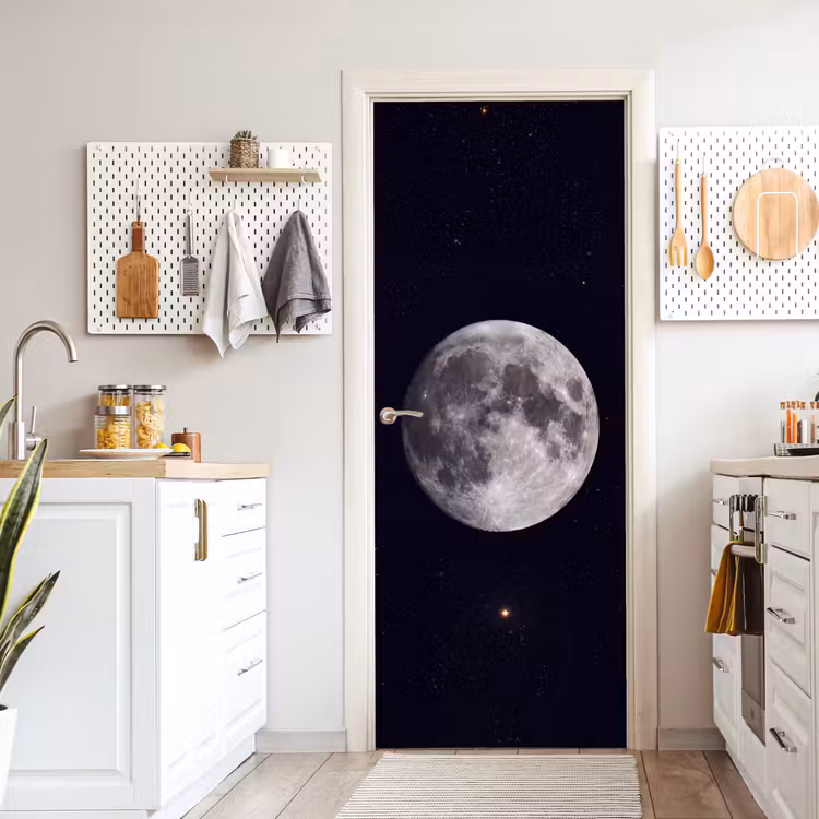 Deursticker - Maan - Sterren - Ruimte — 7