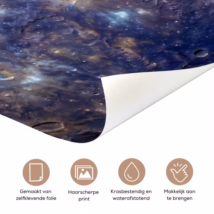 Deursticker - Planeet - Kraters - Ruimte — 3
