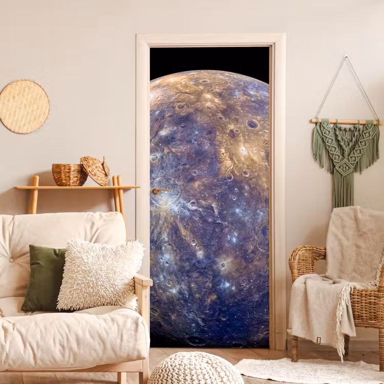 Deursticker - Planeet - Kraters - Ruimte — 4