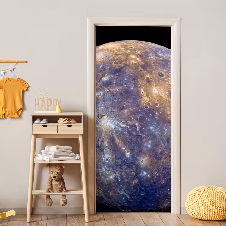 Deursticker - Planeet - Kraters - Ruimte — 6