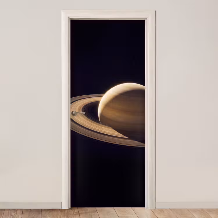 Deursticker - Planeet - Ringen - Ruimte — 1