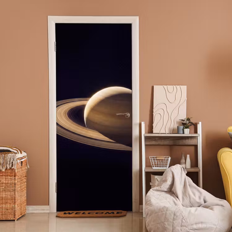 Deursticker - Planeet - Ringen - Ruimte — 2