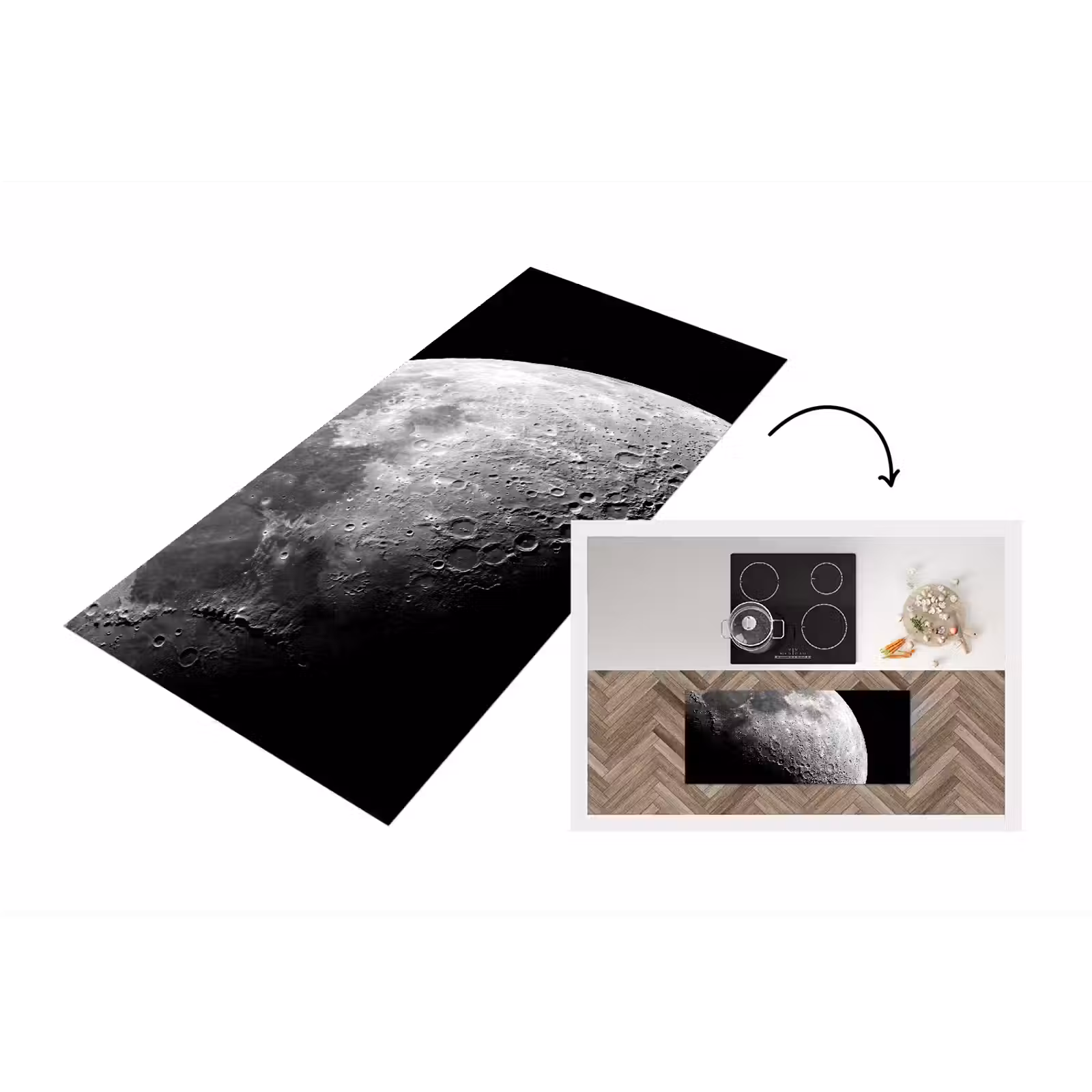 Keukenloper - Maan - Kraters - Ruimte — 1