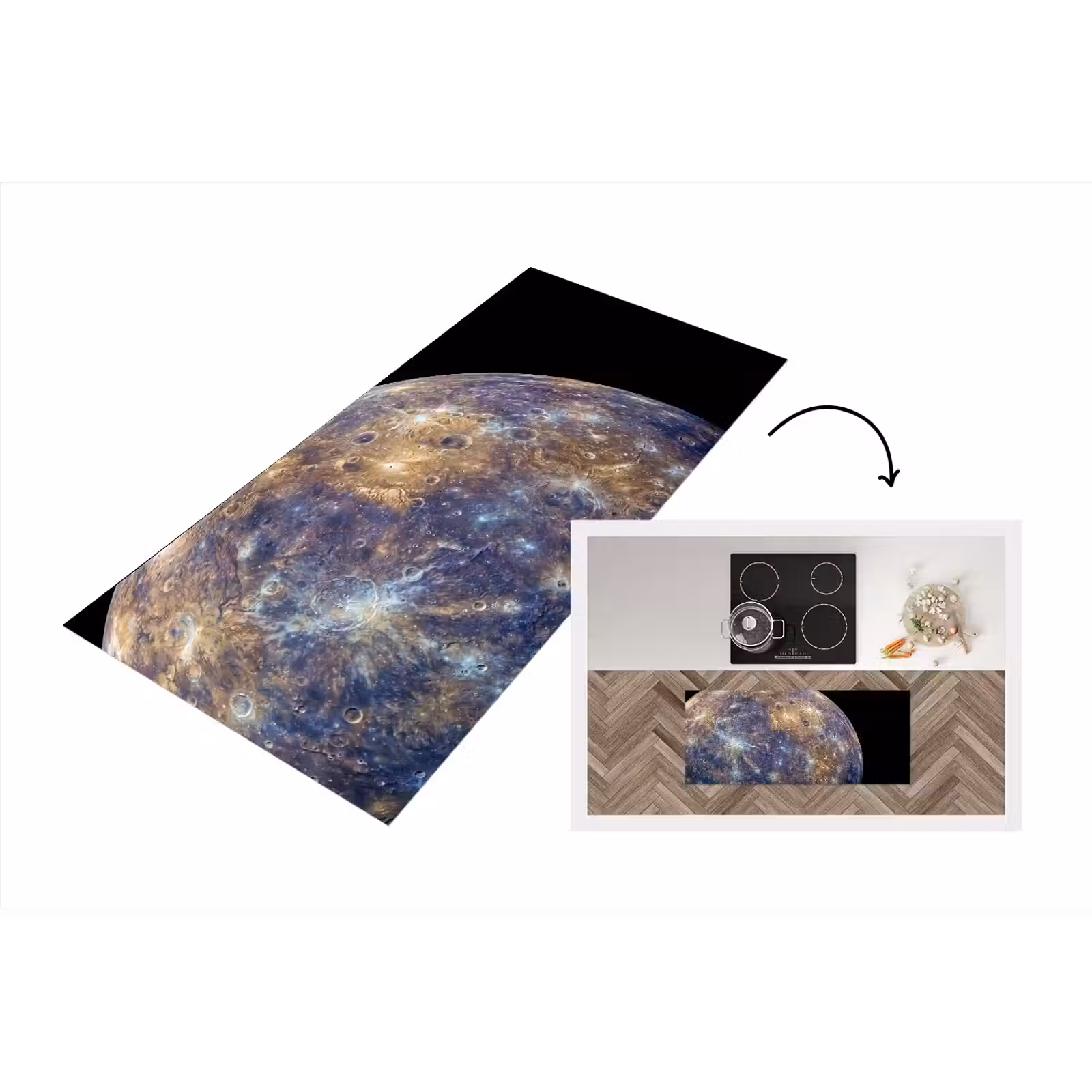 Keukenloper - Planeet - Kraters - Ruimte — 1