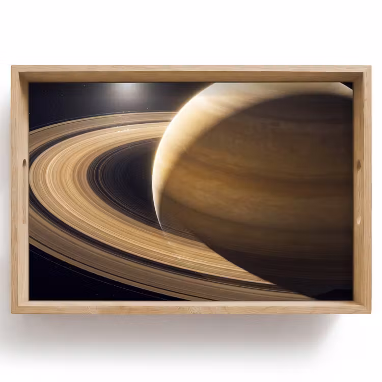 Dienblad - Planeet - Ringen - Ruimte — 1