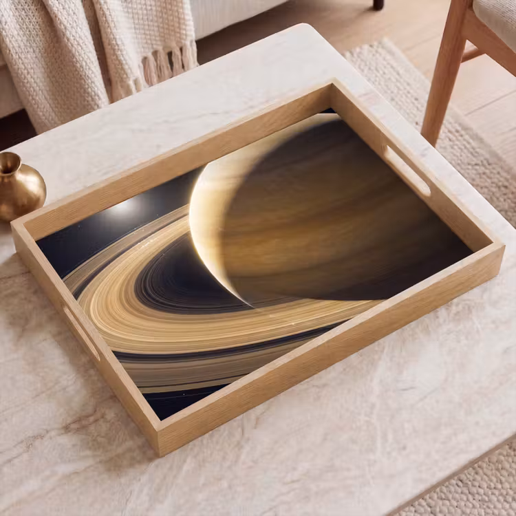 Dienblad - Planeet - Ringen - Ruimte — 2