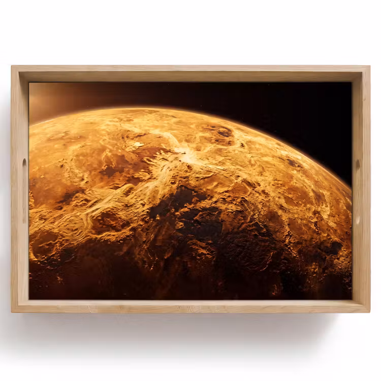 Dienblad - Planeet - Ruimte - Oranje — 1