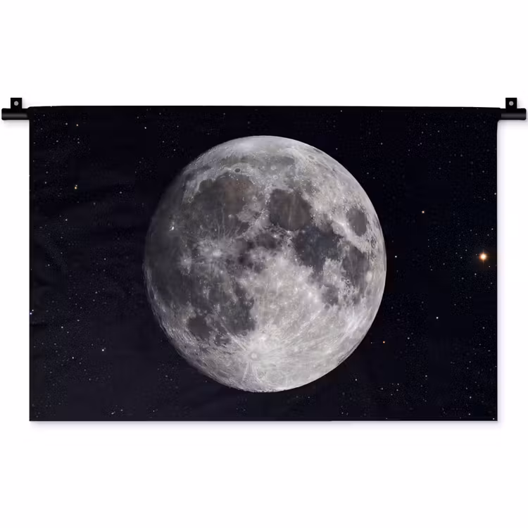 Wandkleed - Maan - Sterren - Ruimte — 1