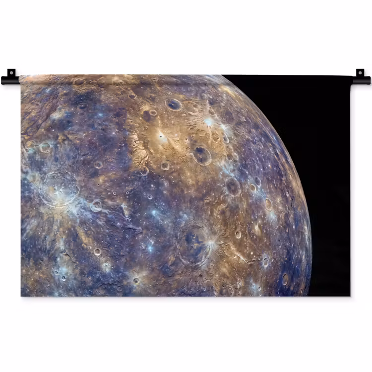 Wandkleed - Planeet - Kraters - Ruimte — 1