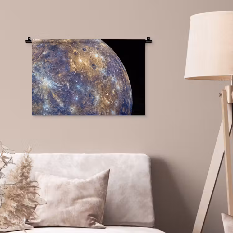 Wandkleed - Planeet - Kraters - Ruimte — 2