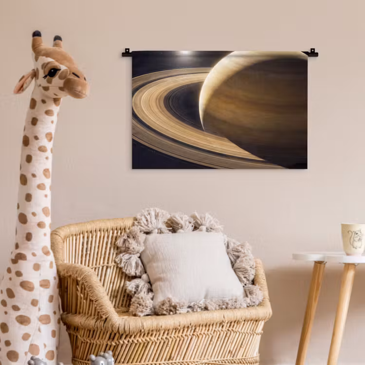 Wandkleed - Planeet - Ringen - Ruimte — 5