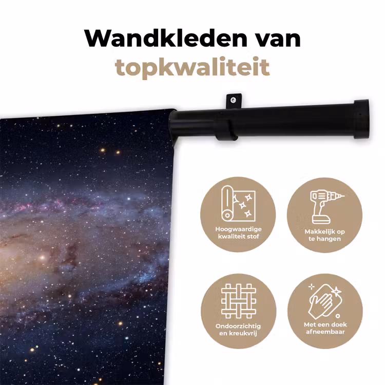 Wandkleed - Sterrenstelsel - Ruimte - Kosmos — 3
