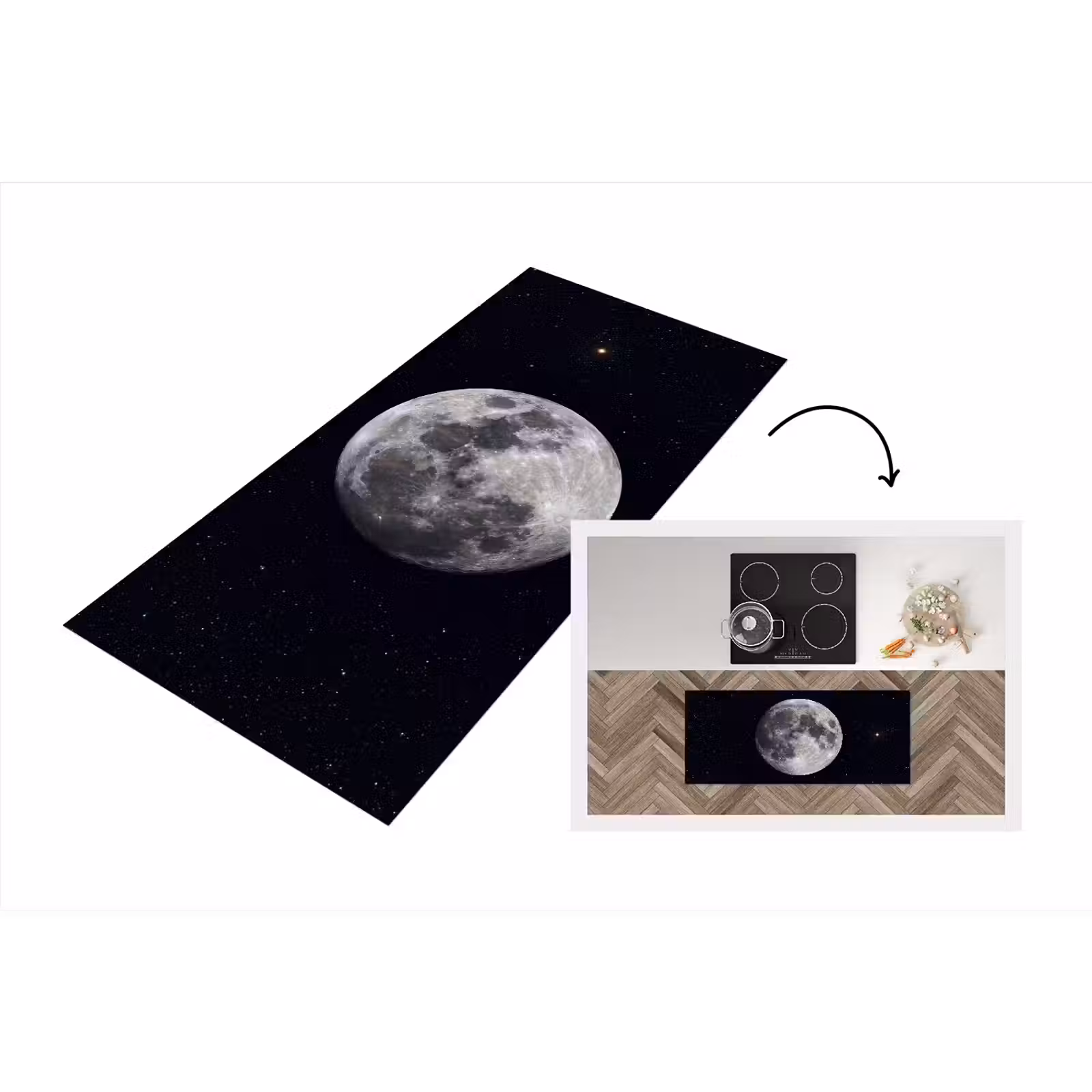 Keukenloper - Maan - Sterren - Ruimte — 1