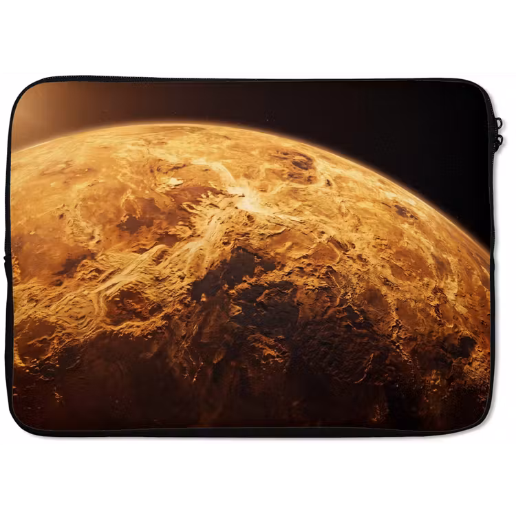 Laptophoes - Planeet - Ruimte - Oranje — 1