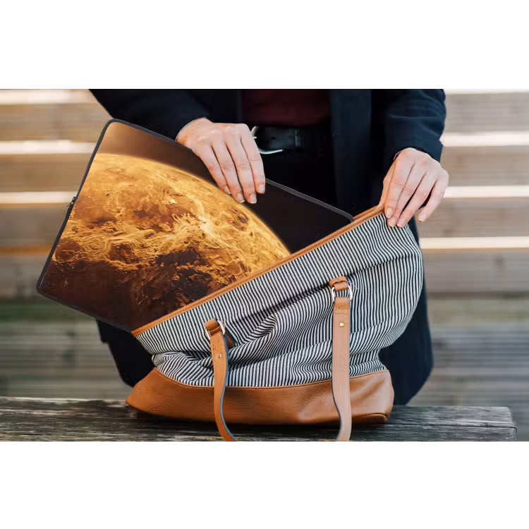 Laptophoes - Planeet - Ruimte - Oranje — 4