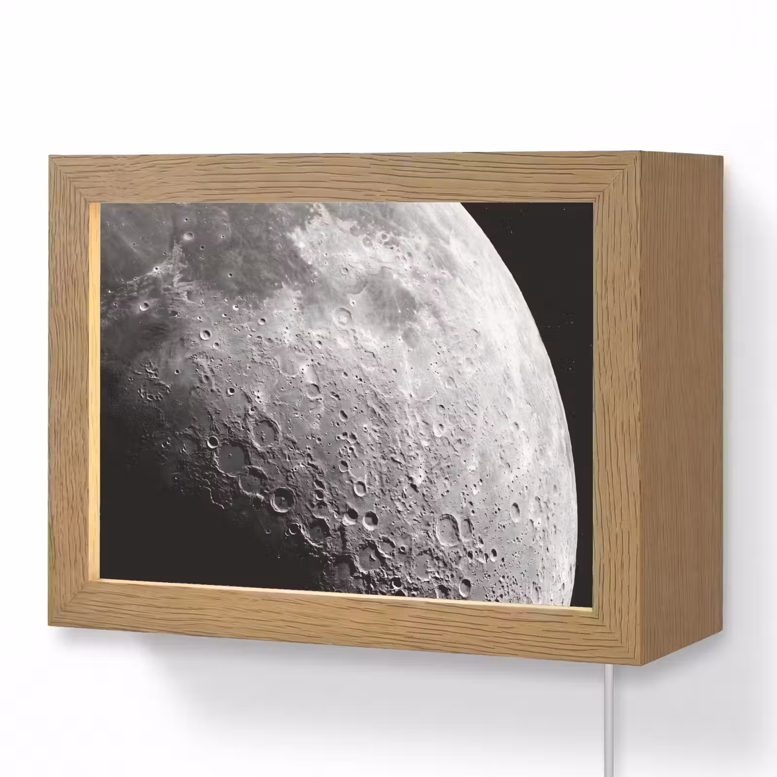 Lightbox - Wandlamp - Maan - Kraters - Ruimte — 1