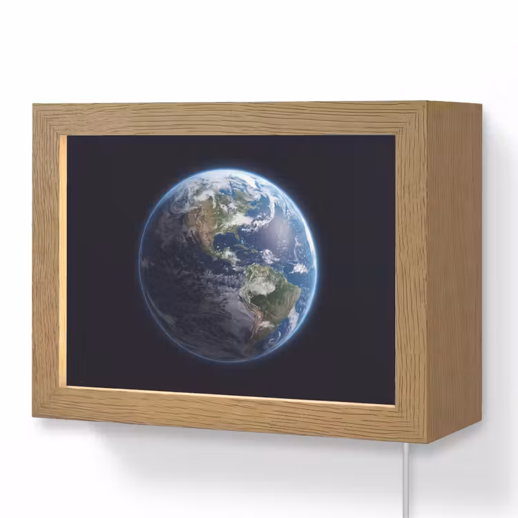 Lightbox - Wandlamp - Aarde - Ruimte - Kosmos — 1