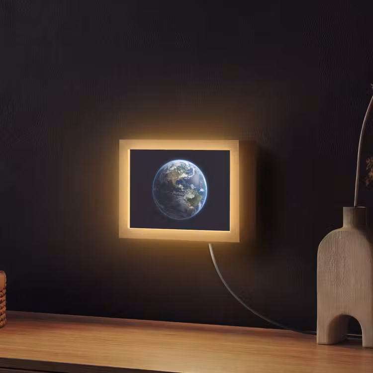 Lightbox - Wandlamp - Aarde - Ruimte - Kosmos — 2