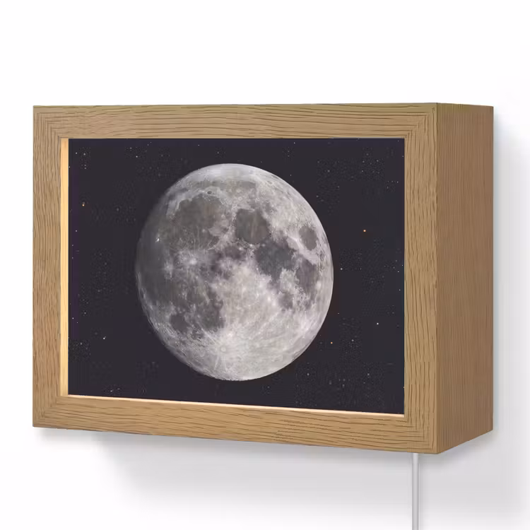 Lightbox - Wandlamp - Maan - Sterren - Ruimte — 1