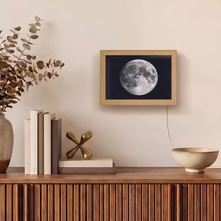 Lightbox - Wandlamp - Maan - Sterren - Ruimte — 4