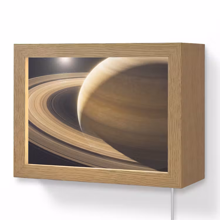 Lightbox - Wandlamp - Planeet - Ringen - Ruimte — 1