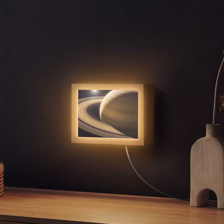 Lightbox - Wandlamp - Planeet - Ringen - Ruimte — 2