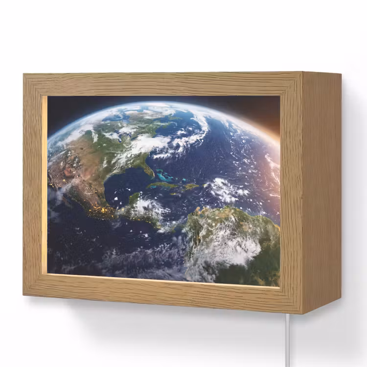 Lightbox - Wandlamp - Planeet - Ruimte - Kosmos — 1