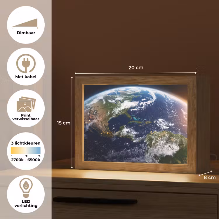 Lightbox - Wandlamp - Planeet - Ruimte - Kosmos — 9