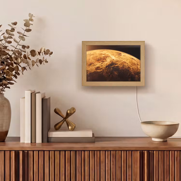 Lightbox - Wandlamp - Planeet - Ruimte - Oranje — 4