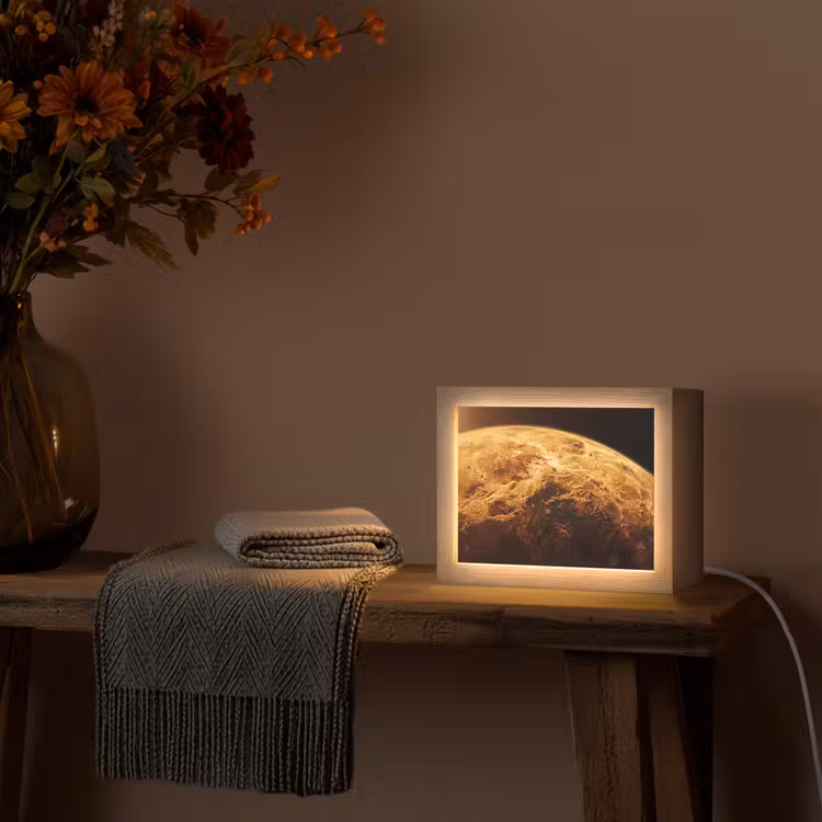 Lightbox - Wandlamp - Planeet - Ruimte - Oranje — 5