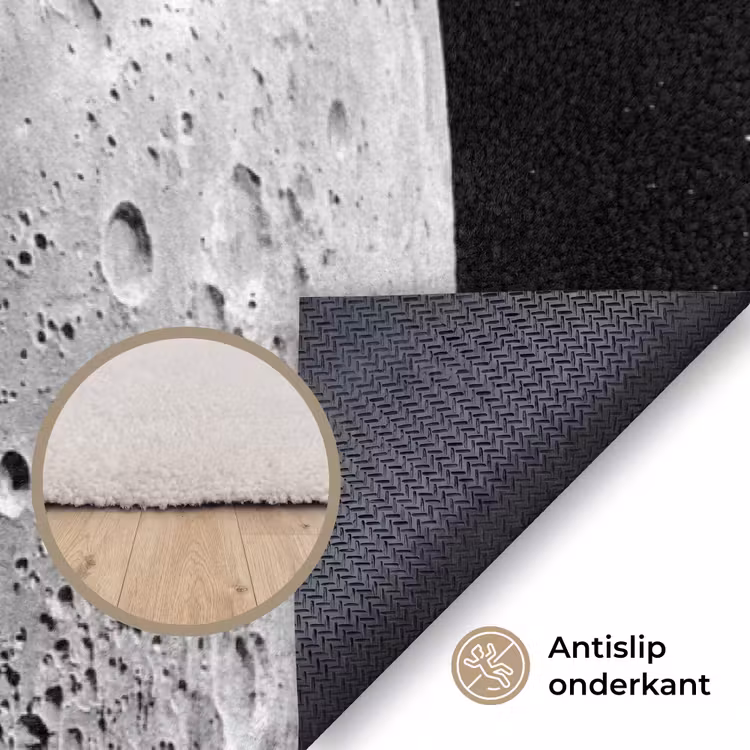 Vloerkleed - Maan - Kraters - Ruimte — 4