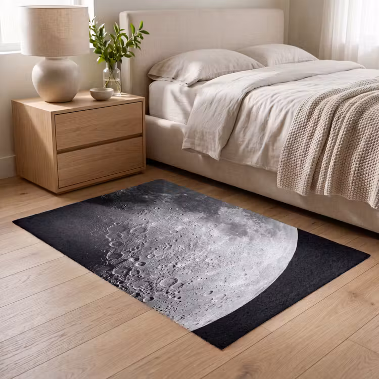 Vloerkleed - Maan - Kraters - Ruimte — 5
