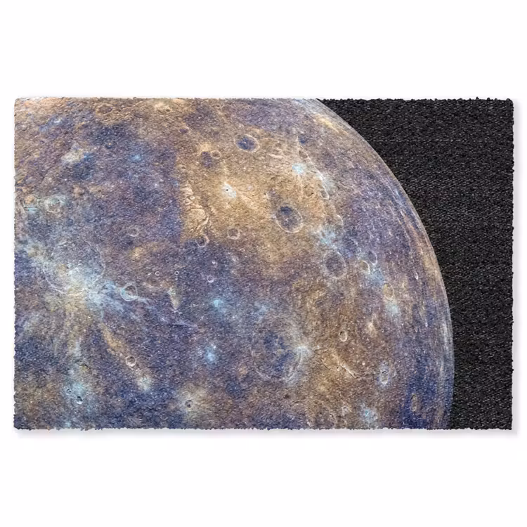 Vloerkleed - Planeet - Kraters - Ruimte — 1