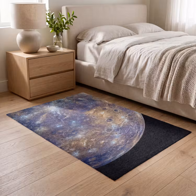 Vloerkleed - Planeet - Kraters - Ruimte — 5
